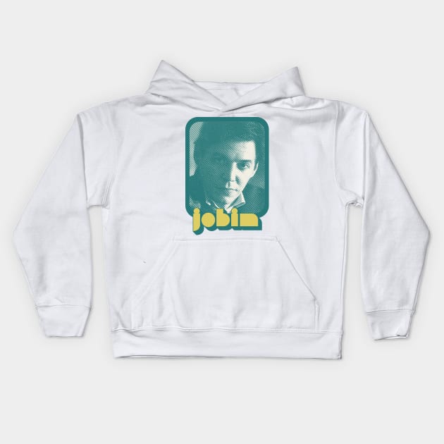 Tom Jobim /// Retro Style Fan Art Design Kids Hoodie by DankFutura